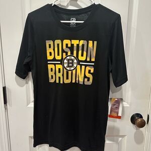 Boston Bruins XL hockey short sleeve shirt black